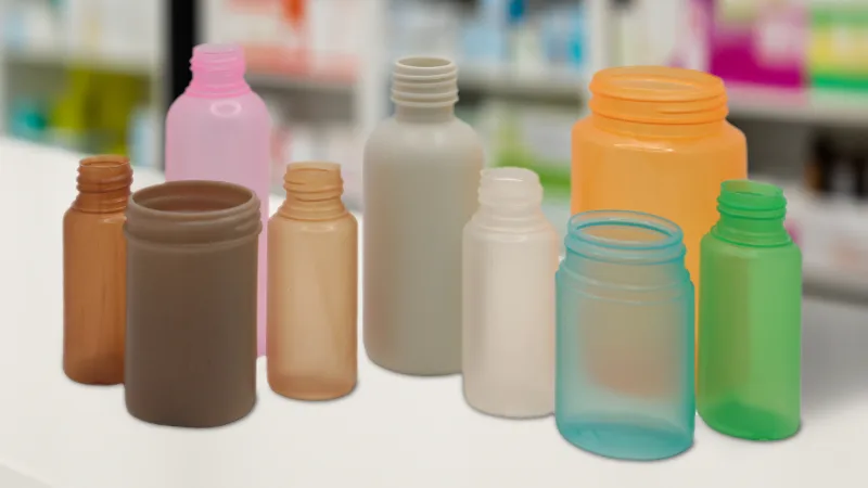 Neutroplast bottles in several colours